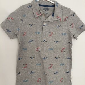 Grey short sleeve shirt for kids